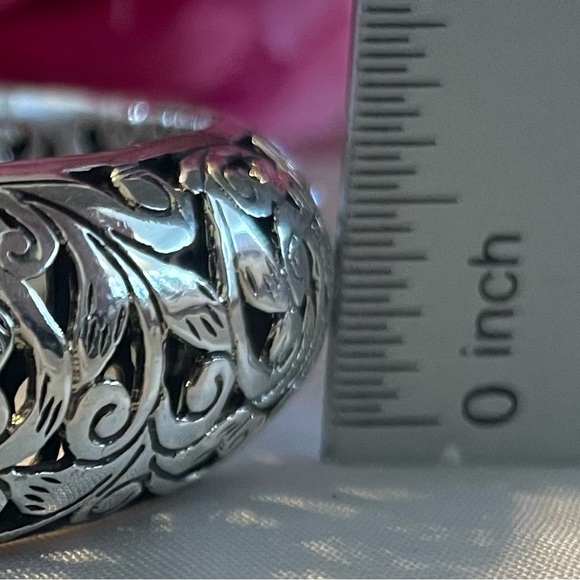 Silpada Sterling Silver Scroll Filigree ‘Forever Stunning’ Bangle B1829 - Picture 15 of 16